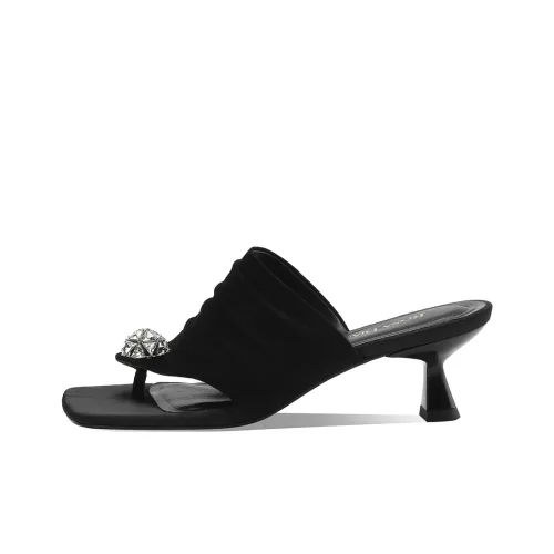 Rosa Bianca Шлепанцы Женские Черные