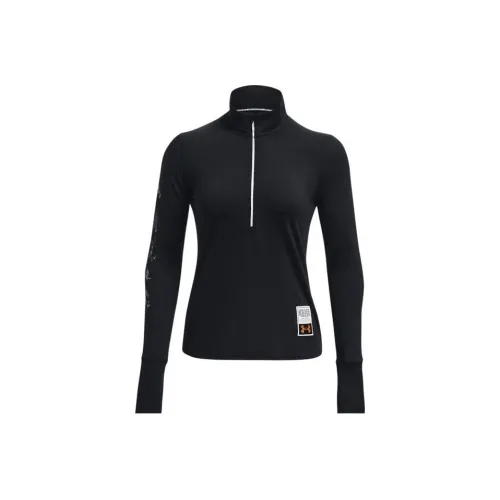 Under Armour RUN LAA Черные Женские Футболки