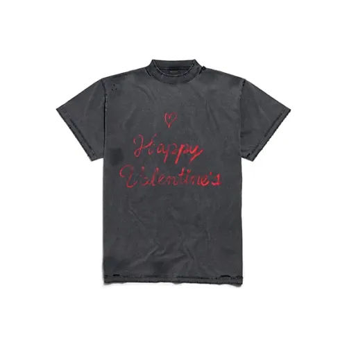 Balenciaga SS25 Стандартная T-рубашка Женская Серого цвета Стандартный крой