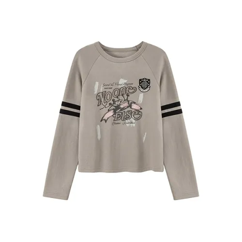 NO ONE ELSE Средне-серые Женские Футболки