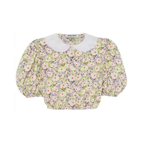 MIU MIU Многоцветные Женские Короткие Топы