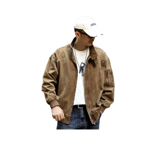 GELANLU Весна Куртки Пальто Унисекс Кофе