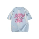 [100% хлопок/Дышащий] Светло-синий