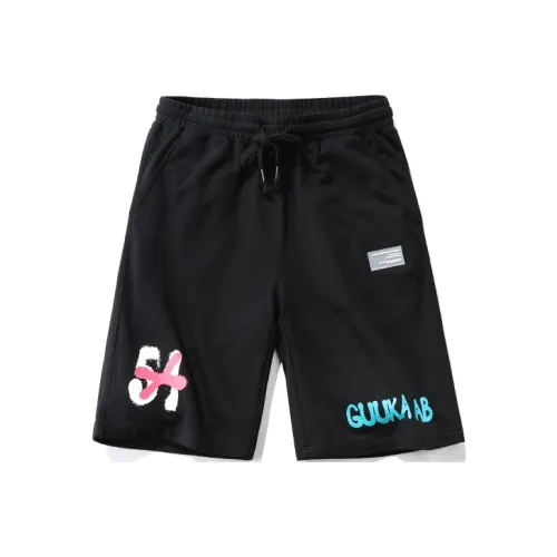 Guuka Мужские черные баскетбольные шорты