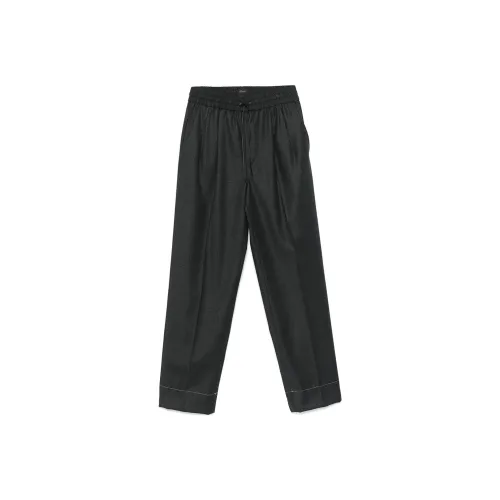 Brioni FW24 Повседневные брюки Мужские Угольный серый