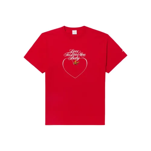 Noah Donna Summer Collaboration Женские рубашки с коротким рукавом, красного цвета