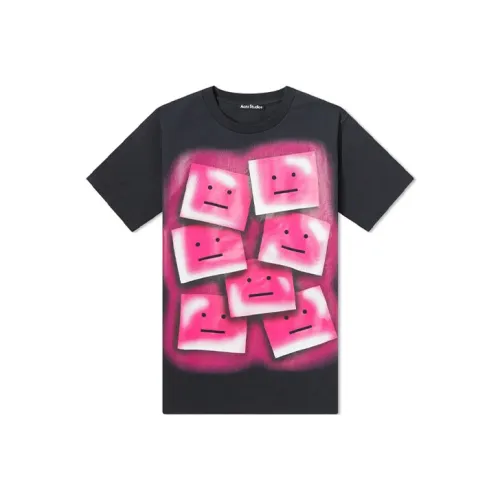 ACNE STUDIOS Рубашка с оборванным рукавом женская черная розовая