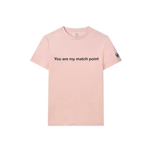 FILA x MSGM T-рубашка Женская Бобовый Цветок Вишневый