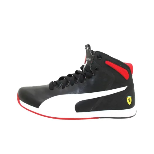 Ferrari X PUMA EvoSPEED 1,4 Устойчивые к истиранию MID Тренировочные кроссовки Унисекс Черный Белый Красный