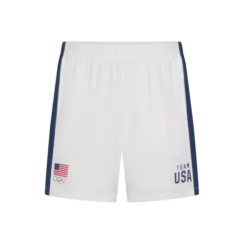 SKIMS x MEIGUOAOYUNDUI LIANMINGKUAN SS24 FOR Команда США Джерси Сон MENS Олимпийский Короткий Повседневные шорты Мужской Белый Белый
