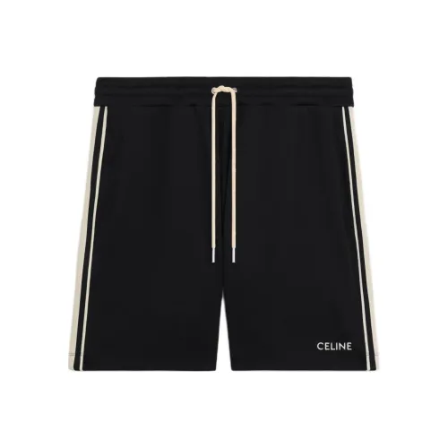 CELINE Повседневные шорты Мужские Черные