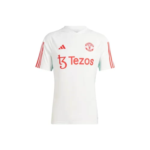 Adidas Manchester United White Men's Football Jersey Adidas Манчестер Юнайтед Белая Мужская Футбольная Джерси
