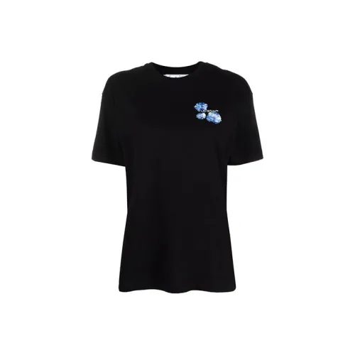 Off Белый FW21 Черный Женские Футболки