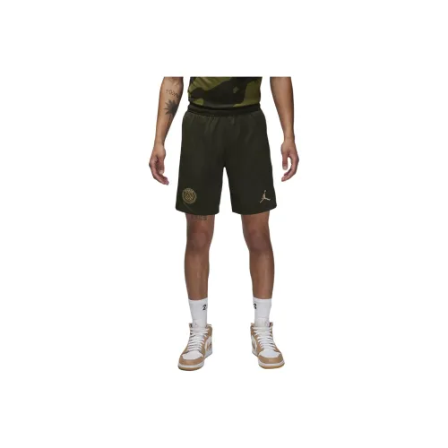 Jordan Paris Saint Germain Strike Third Спортивные шорты Мужские Оливково-зеленые