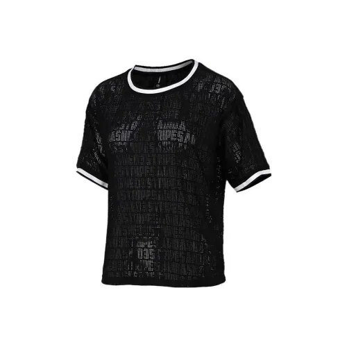 ADIDAS NEO Рукав с оборванным плечом T-рубашка Женская Черная