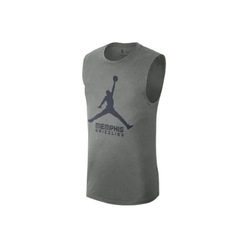 Джордан Rolling Серый Мужская баскетбольная футболка