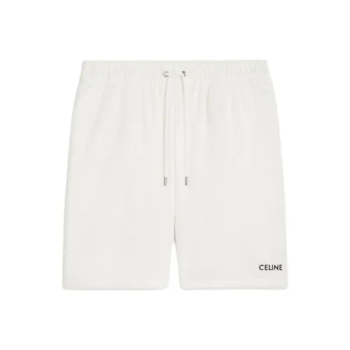 CELINE Повседневные шорты Мужские Белые