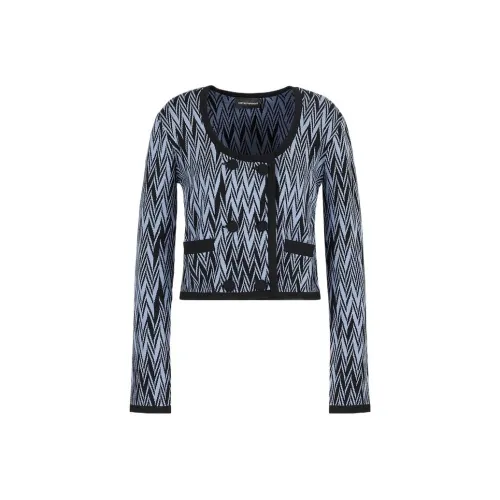 EMPORIO ARMANI Туманно-голубой Женские Короткие Топы