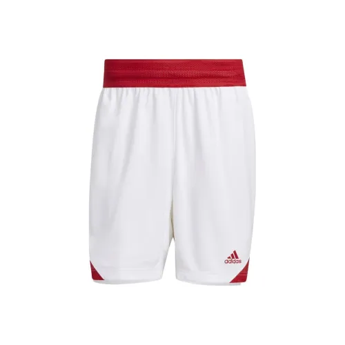 Adidas Красно-белые Мужские баскетбольные шорты