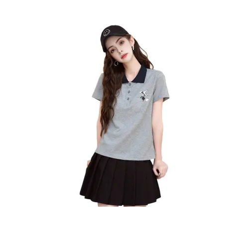 FAWENXIANGZI T-рубашка Женская Фотиния Серый