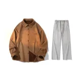 Set (Caramel Shirt + Yellow Clay Jeans)  
Комплект (Карамельная рубашка + Желтые джинсы из глины)
