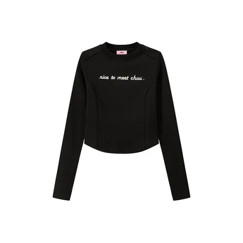 CHUU Черные Женские T-рубашки