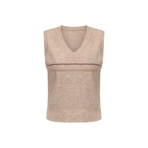 CHIWAWAMEME Майка Женская Кофейного цвета