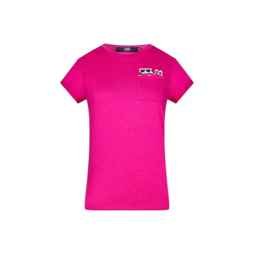 KARL LAGERFELD / Karl Lagerfeld Jeans Фуксия Женские Т-рубашки