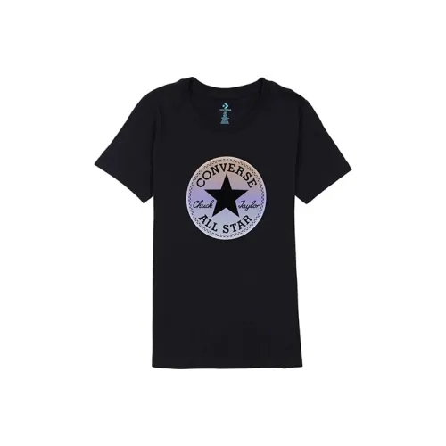 Конверс Комплект с короткими рукавами T-рубашка Женская Черный