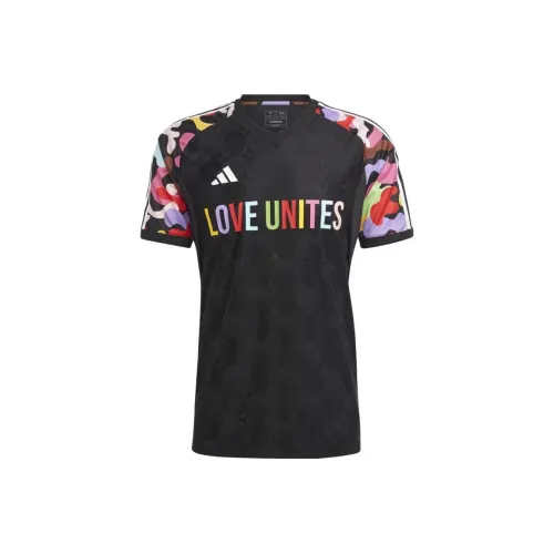 Adidas Черная Мужская Футбольная Джерси