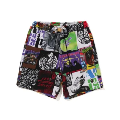 A BATHING APE Многоцветные Мужские спортивные шорты
