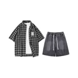 Set (верхний черный сетчатый + нижний черно-серый)