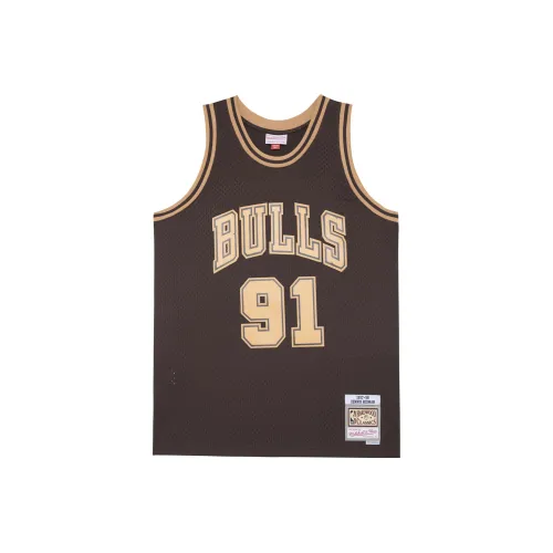 Mitchell Ness Коричневый Унисекс Баскетбольная Джерси