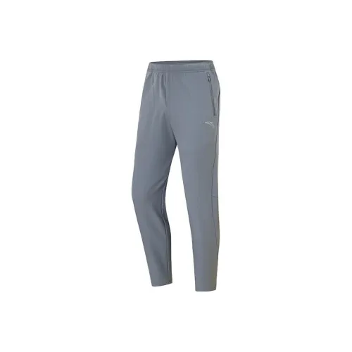 ANTA Серые Мужские Беговые Брюки