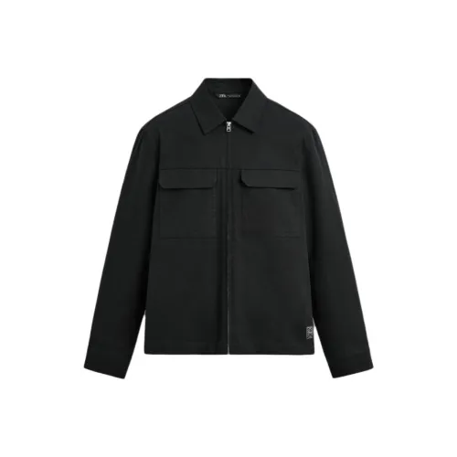 ZARA Куртки и Пальто Мужской Черный