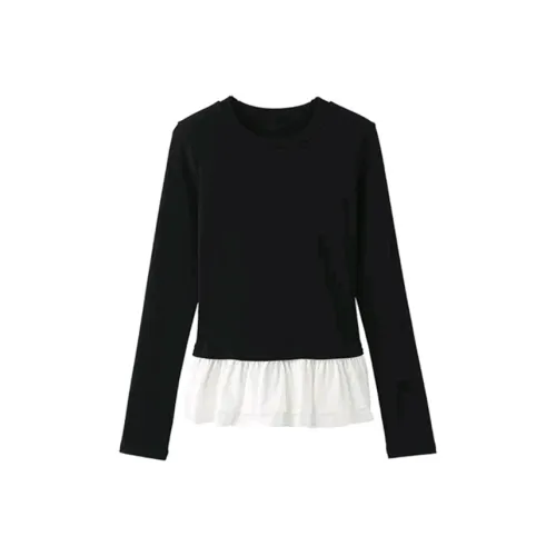 HeartyBite Standardная футболка женская черная