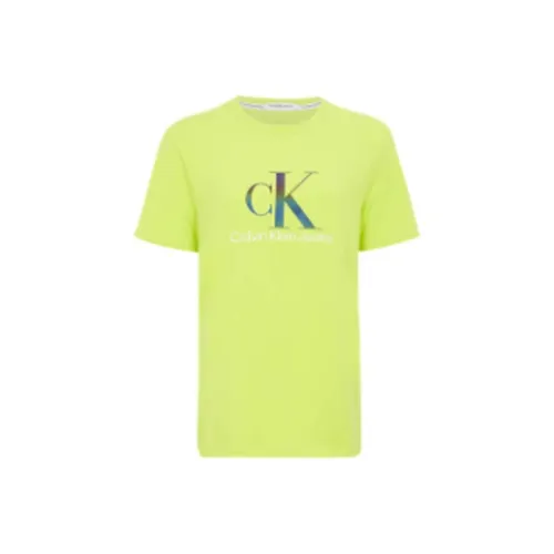 Calvin Klein Неоновый зеленый Женские футболки