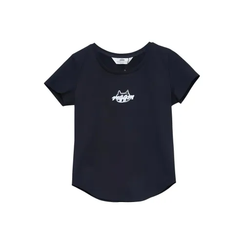 MUGUOGUOMU T-рубашка Женская Черная