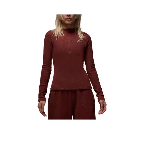 Джордан SS25 Стандартная T-рубашка Женская Темно-красная