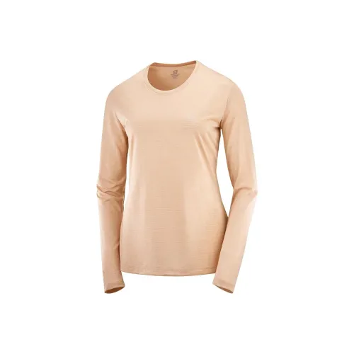 SALOMON T-Shirt Женская Светло-Оранжевая