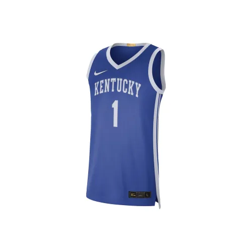 Nike Синий Мужские баскетбольные майки