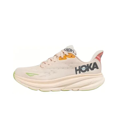 HOKA ONE ONE Clifton 9 Беговые кроссовки Низкий топ Бежевый Женские