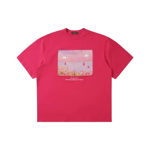 Vine Color Розовый Унисекс Футболка