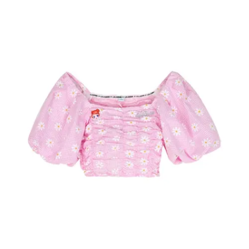 LALABOBO Розовый Женские Короткие Топы