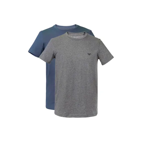 EMPORIO ARMANI Рубашка Мужская 2 упаковки Синий + Серый