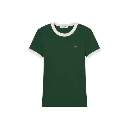 lacoste YRR/Зеленый/Белый Женские футболки