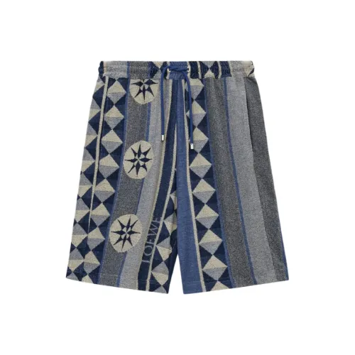 LOEWE SS25 Повседневные шорты Мужские Синие