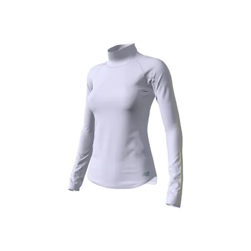 New Balance Светло-фиолетовые Женские Футболки