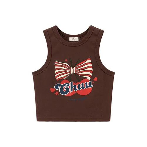 CHUU Майка Женская Красно-Коричневая