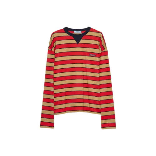 PRADA Верблюжий красный Женские T-рубашки